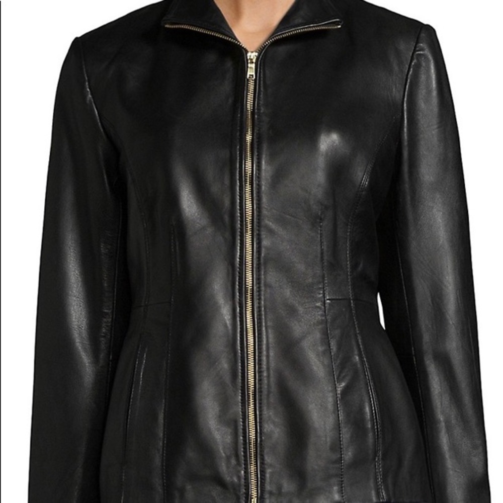 Lambskin leather jacket